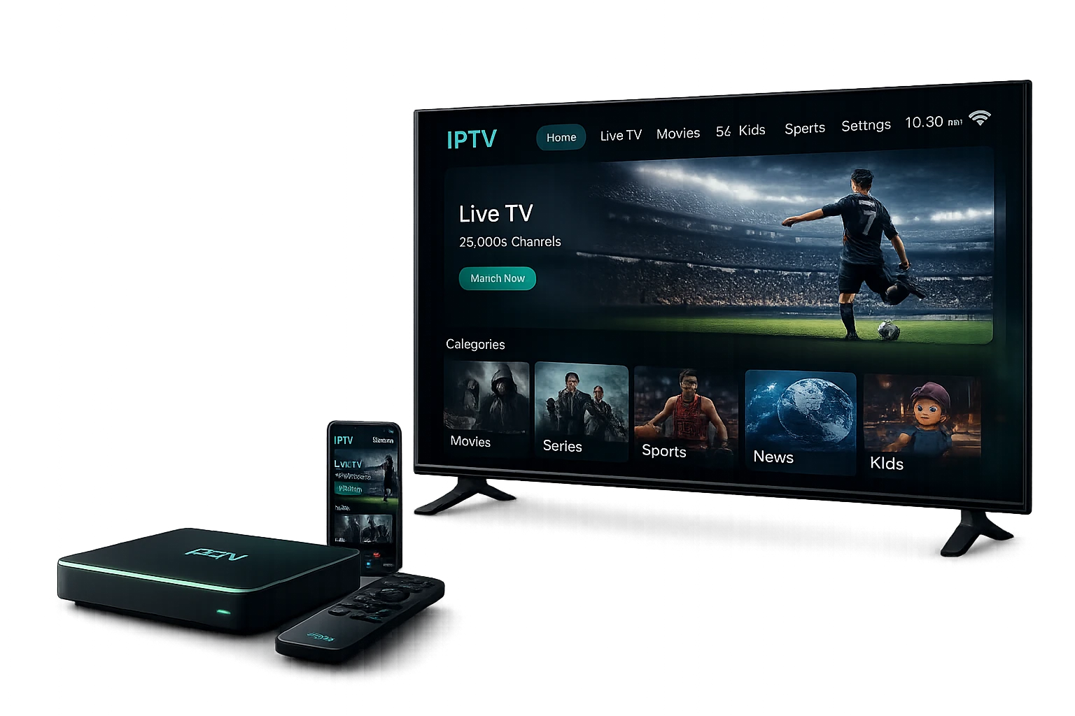 IPTVSleek IPTV subscription USA — live TV on any device